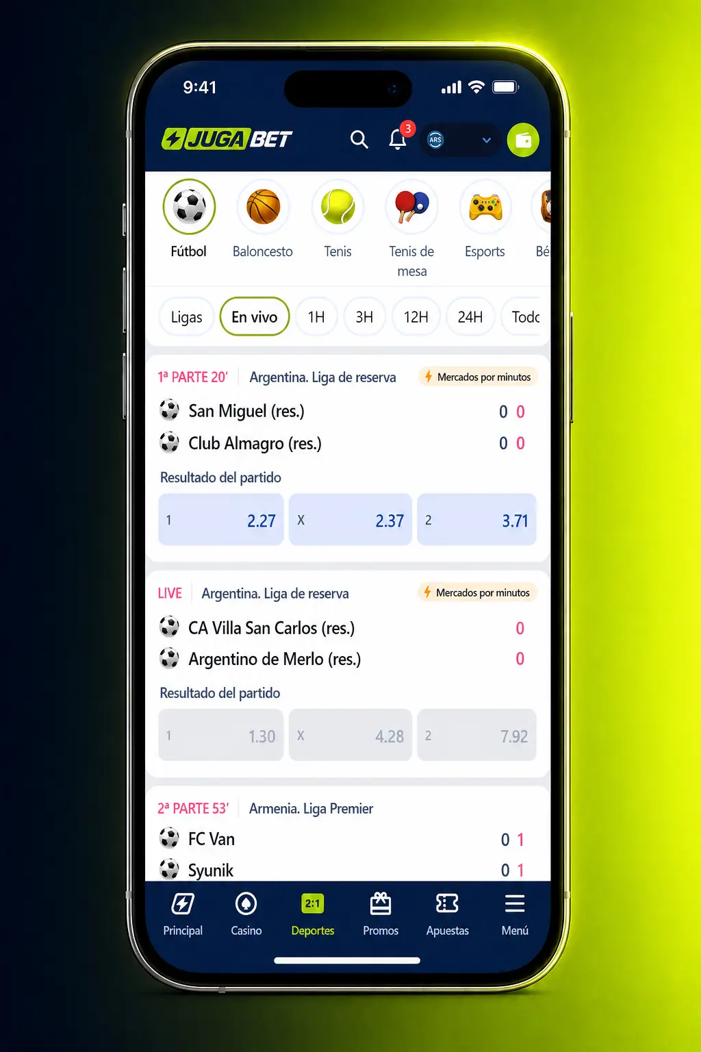Apuestas de hockey sobre hielo en la app de Jugabet con cuotas actualizadas de NHL, KHL e IIHF
