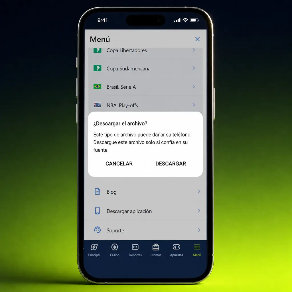 Pasos para instalar la app Jugabet en Android: habilitar permisos, descargar e instalar el archivo APK.