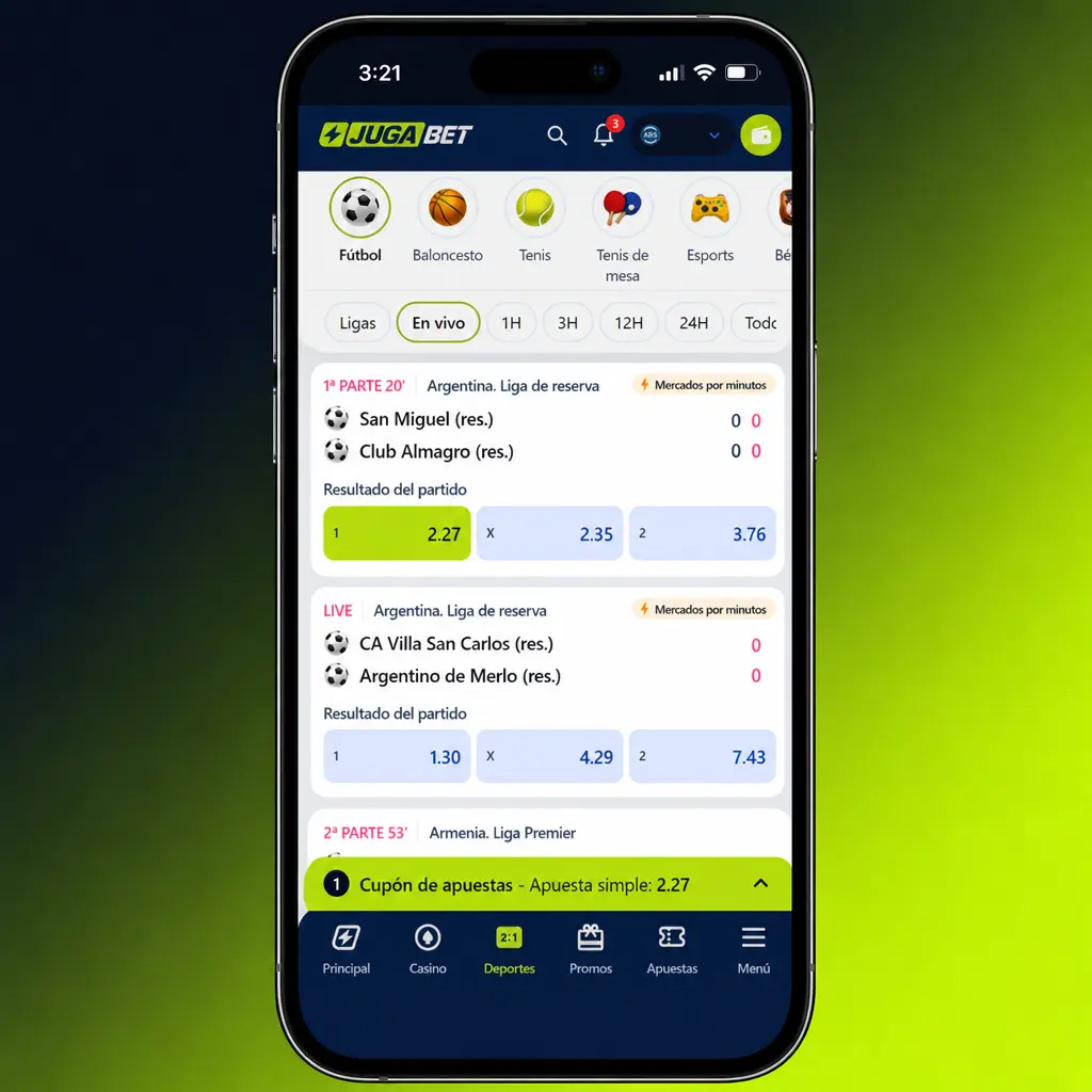 Guía paso a paso para apostar en la app: elegí el deporte, la cuota y confirmá el monto en pesos argentinos.