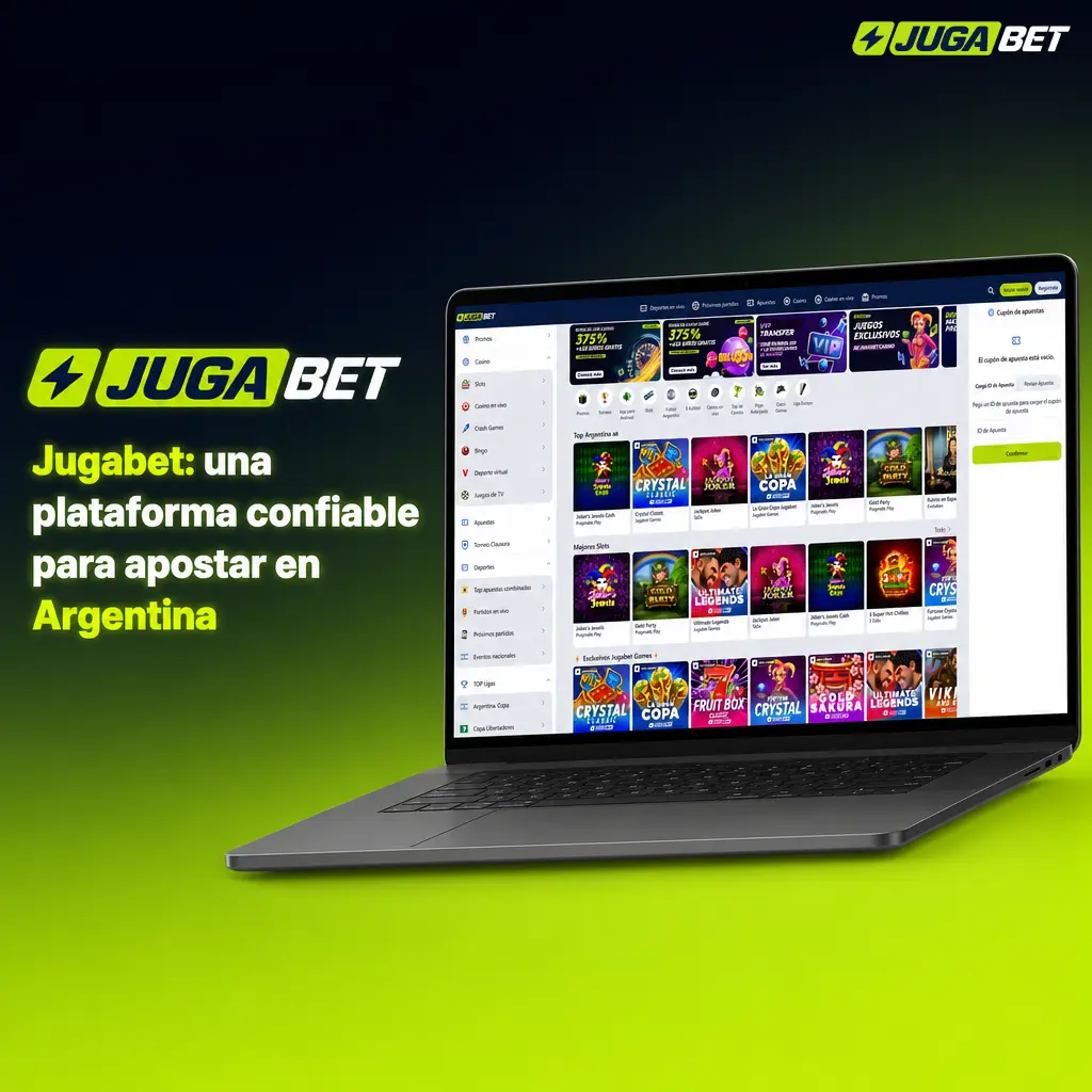 Jugabet: plataforma segura de apuestas deportivas y casino online en Argentina, con app para Android e iOS y datos protegidos.