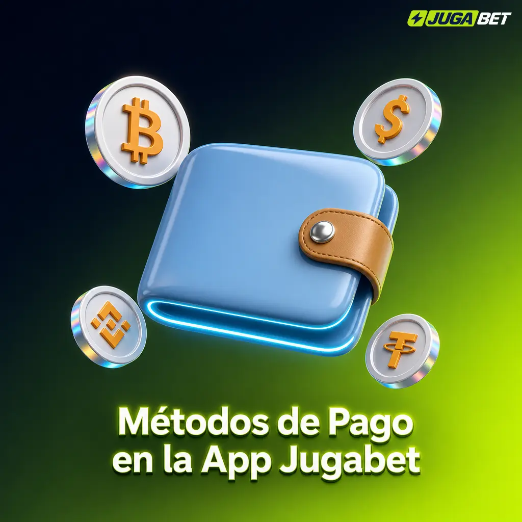 Métodos de pago disponibles en la app Jugabet: bancos, billeteras electrónicas y criptomonedas con cifrado SSL seguro.